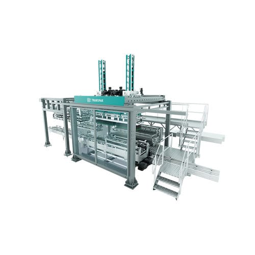 Kartonpacker Entpacker / mit oberer Öffnung - Transpak - automatisch / halbautomatisch / für Flaschen