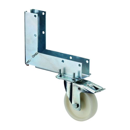 Lenkrolle - L420.B10.FUSS - BS Rollen GmbH - mit Grundplatte / Kunststoff / Metall