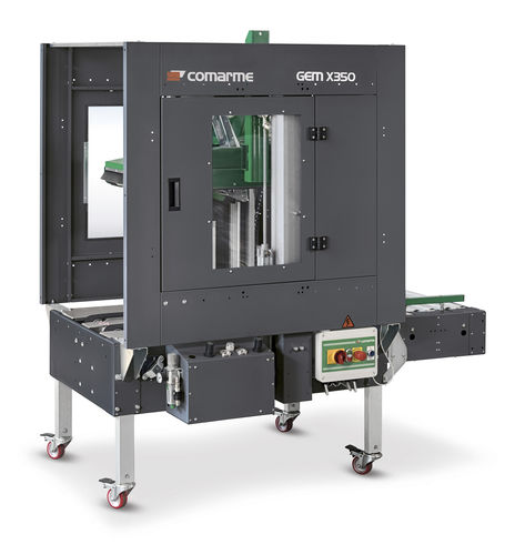 Mehrklappen--Kartonverschließer - GEM X350-X360 - COMARME - mit Klebeband / halbautomatisch