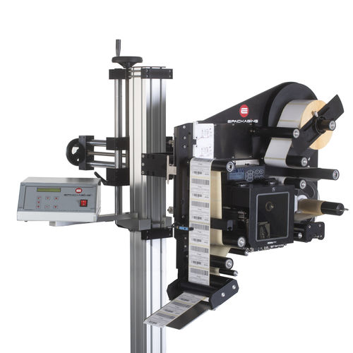 Selbstklebender Drucker mit Etikettenaufbringer - URANO POWER - E-Packaging Srl - zur Oberseitenetikettierung / für Unterseiten / zur Seitenetikettierung