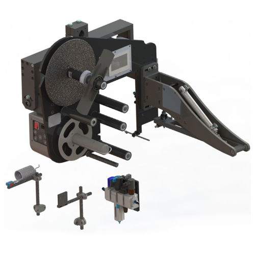 Selbstklebender Drucker mit Etikettenaufbringer - URANO PIVOT - E-Packaging Srl - zur Oberseitenetikettierung / zur Seitenetikettierung / für Schachteln