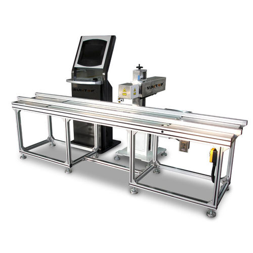 CO2-Laser-Markiermaschine - ST-FCO2L50 - Suzhou Suntop Laser Technology CO.,LTD - Metall / Inline