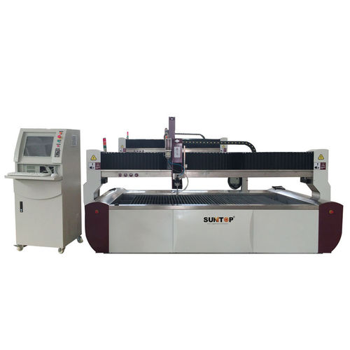 Wasserstrahlschneidmaschine - ST-WJ-L3015-AMC - Suzhou Suntop Laser Technology CO.,LTD - für Edelstahl / für Aluminium / für Granit