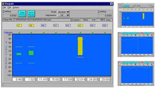 Messsoftware - Bargrafx™ - CAPACITEC - Kalibrierung / Engineering / Datenerfassung