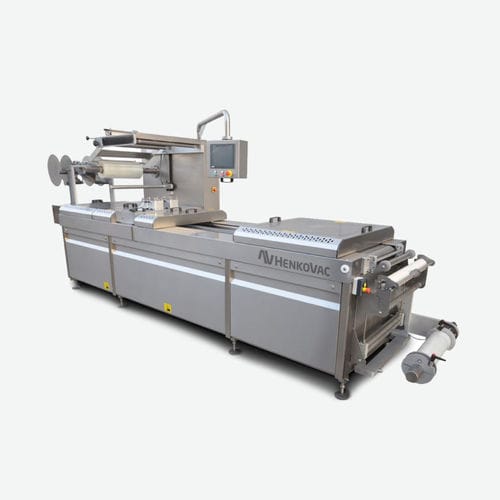 Kunststofffolien-Thermoformmaschine - TH series - Henkovac - für Lebensmittelverpackung / automatisch / Industrie