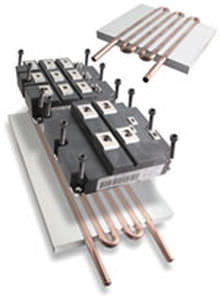 Kupferkühlkörper - Aavid Thermalloy - mit dünnen Lamellen