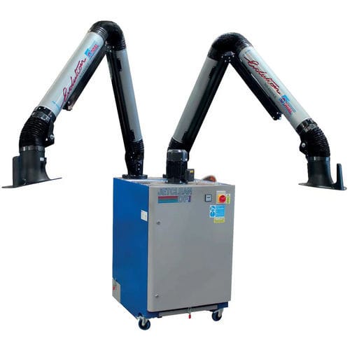 Mobile Rauchabzugsanlage - Jetclean DF series - CORAL - Schweiß / Patronen / mit mehreren Absaugärmen