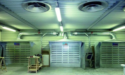 Staubabsauganlage - ZINCOWALL series - CORAL - Industrie / zentral
