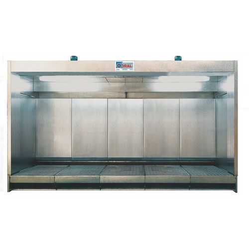 Offene Lackierkabine - Zincvelo ZPG series - CORAL - für Einzelteile / mit Wasservorhang / modular