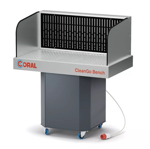 Saugtisch zum Schweißen - Cleango Bench - CORAL - mobil / kompakt