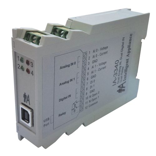 Analoges Eingangsmodul - IA-3340-U 	  - Intelligent-Appliance - USB / 2 E / Spannung
