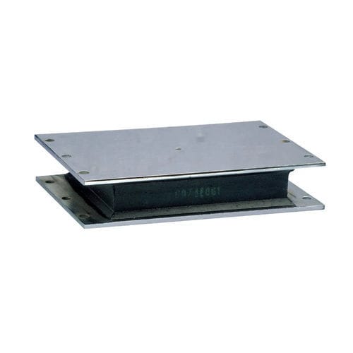 Rechteckige elastische Lagerung - SANDWICH - Hutchinson Precision Sealing Systems - Elastomer / Metall / Elastomer