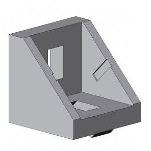 Befestigungswinkel für Profilmontage - 4010 A - EL 01 series - TecEnMa GmbH - Aluminium / Gusseisen / 90°