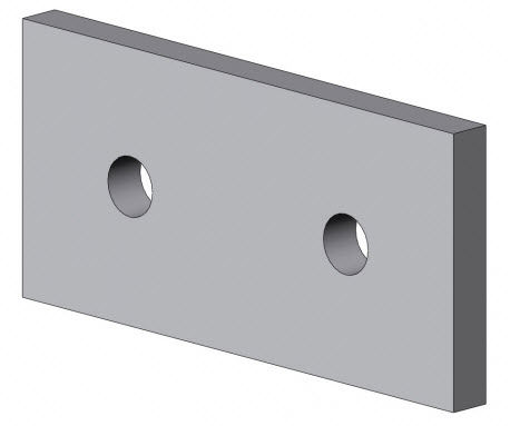 Befestigungsplatte für Profilmontage - 4803 A - EL 01 series - TecEnMa GmbH