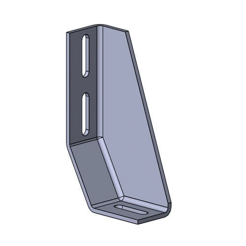 Befestigungswinkel für Fundament - 1210 S-R VZ 01 series - TecEnMa GmbH - für Aluminiumrahmen / Befestigung / für die Montage