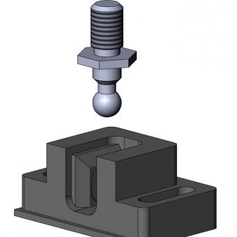 Kugelkopfbolzen - 2240 K 0001 SW	 - TecEnMa GmbH - Stahl