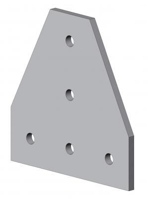Befestigungsplatte für Profilmontage - 4801 A T060 EL 01 series - TecEnMa GmbH