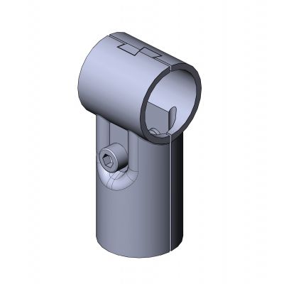 Runder Rohrverbinder - 5012 S 001 SW 01 - TecEnMa GmbH - T / Zink / Mittelstütze