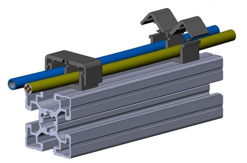 Snap-In-Kabelbandhalter - 6334 K 02 SW 01 series - TecEnMa GmbH - Polyamid