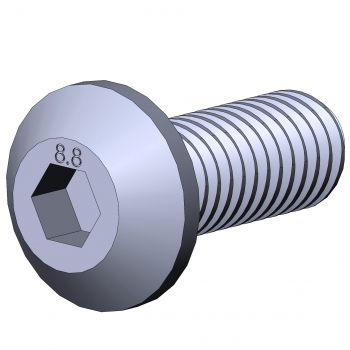 Linsenschraube - 3512 S 0820 VZ 01 - TecEnMa GmbH - Sechskant / galvanisiertem Stahl / selbstschneidend