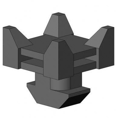 Polyamid-Kabelbandhalter - 6332 K 02 SW 01 series - TecEnMa GmbH