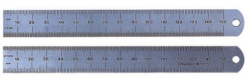 Edelstahllineal - 150 mm - Moore & Wright