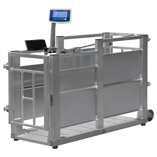 Waage mit LCD-Display - ETW-ZB - Bosche GmbH & Co. KG - Edelstahl / für Tiere / bodenmontiert