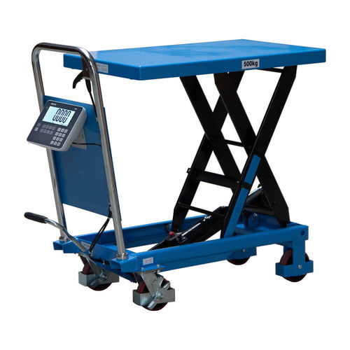 Scherenhubtisch - HTW series - Bosche GmbH & Co. KG - manuell / mobil / mit integrierter Waage