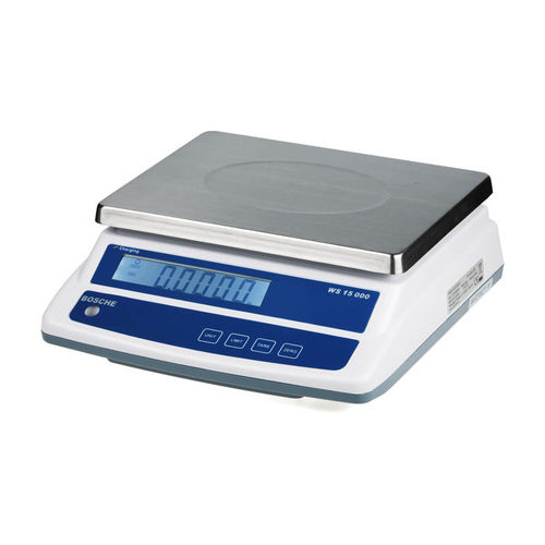 Ladenwaage - WS 15 000 - Bosche GmbH & Co. KG - mit LCD-Display / Edelstahl / wasserdicht