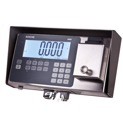 Wägeindikator mit LCD-Anzeige - MWI-D  - Bosche GmbH & Co. KG - einbaufähig / Edelstahl