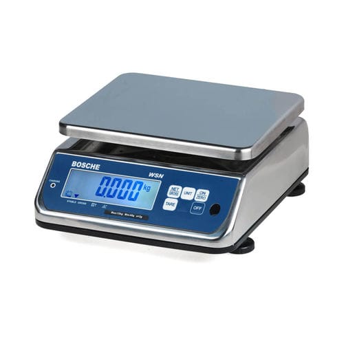 Plattformwaage - WSN series - Bosche GmbH & Co. KG - mit LCD-Display / Edelstahl / IP68