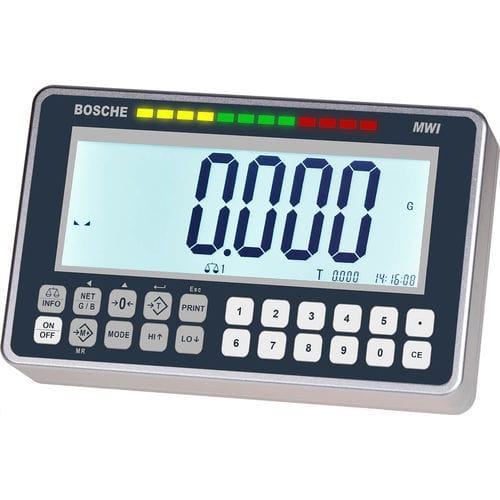 Waagenterminal mit LCD-Anzeige - MWI - Bosche GmbH & Co. KG - Benchtop / einbaufähig / RS-232