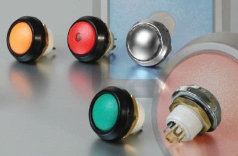 Federdruck-Drucktaster - IP67  - ITW Switches - wasserdicht / elektromechanisch / tastend