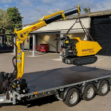 LKW-montierter Kran - HA 10 - HYVA FRANCE SAS  - Ausleger / Teleskop / kompakt