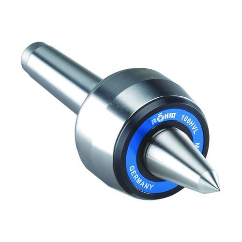 Rotierende Zentrierspitze - HVL Pro - RÖHM GmbH - mit verlängerter Spitze / für Drehbank / für Schleifmaschine