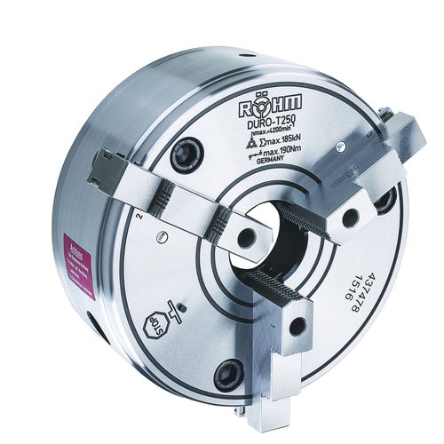 Handspann-Drehfutter - DURO-T - RÖHM GmbH - 3-Backen / Drehmaschinen / Durchgangsbohrung