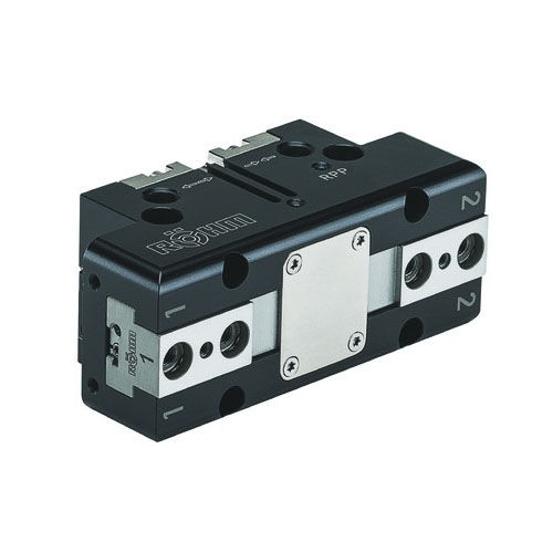 Pneumatisch angesteuerte Greifzange - RPP-50 - RÖHM GmbH - parallel / 2 Backen / für Materialumschlag