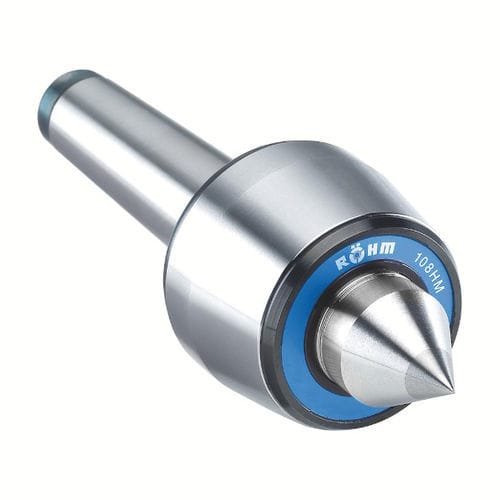 Rotierende Zentrierspitze - HM Pro - RÖHM GmbH - mit voller Spitze / mit Abdrückmutter / für Drehbank