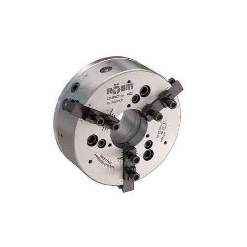Kraftspannfutter - DURO-A RC - RÖHM GmbH - 3-Backen / zur maschinellen Fertigung / Durchgangsbohrung