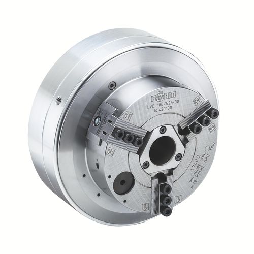 Kraftspannfutter - LVE - RÖHM GmbH - 3-Backen / zylindrisch / mit hoher Spannkraft