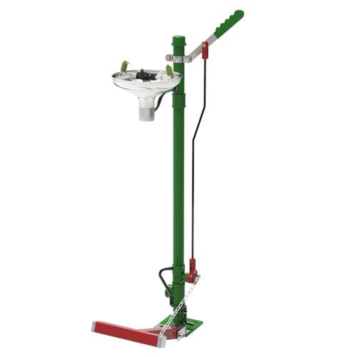 Bodenstehende Augen- und Gesichtsdusche - STD-85G/P - Hughes Safety Showers - für agressives Umfeld / für Außenbereich