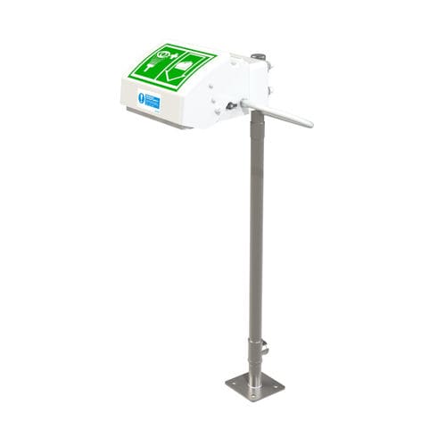 Bodenstehende Augendusche - STD-45G/P - Hughes Safety Showers - für gefährliche Umgebungen / für den Innenraum