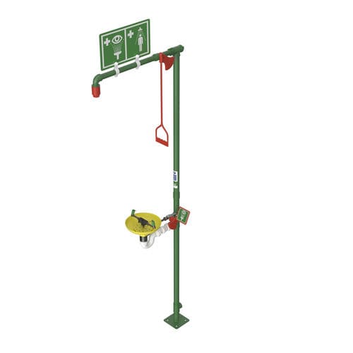 Bodenstehende Sicherheitsdusche - EXP-SD-18G/75G - Hughes Safety Showers - Augen Gesicht / unbeheizter / für gefährliche Umgebungen