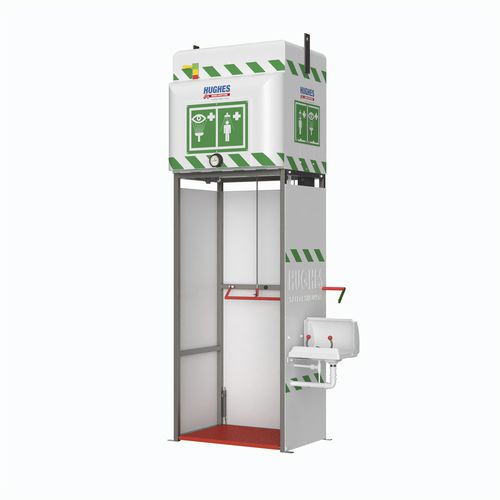 Bodenstehende Sicherheitsdusche - EXP-MH-14KS/350 - Hughes Safety Showers - Augen Gesicht / Tank / für gefährliche Umgebungen
