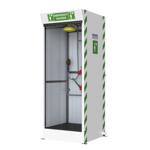 Bodenstehende Sicherheitsdusche - STD-SD-31K/V - Hughes Safety Showers - Mehrdüsen / für den Innenraum / Dekontamination