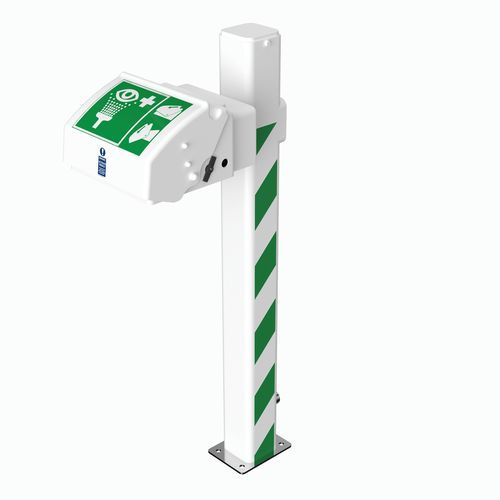 Bodenstehende Augendusche - EXP-EJ-45GS/P - Hughes Safety Showers - Kunststoff / Boiler / für gefährliche Umgebungen