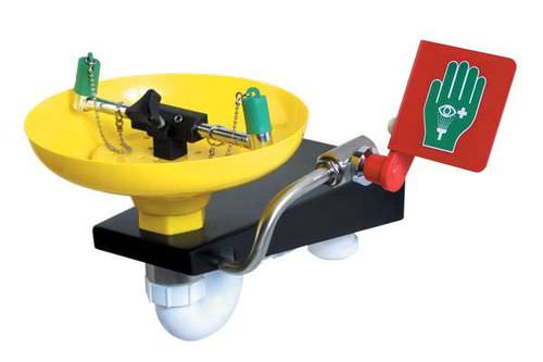 Wandmontierte Augendusche - STD-75G - Hughes Safety Showers - Kunststoff / für gefährliche Umgebungen / für den Innenraum