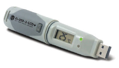 Temperatur-Datenlogger - -35 ... +80 °C, 0 - 100 % RH | EL-USB-2-LCD+ - Lascar Electronics - Luftfeuchtigkeit / Taupunkt / USB