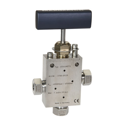 Handventil - 65V series - Maximator GmbH - Stell / für Gas / Edelstahl