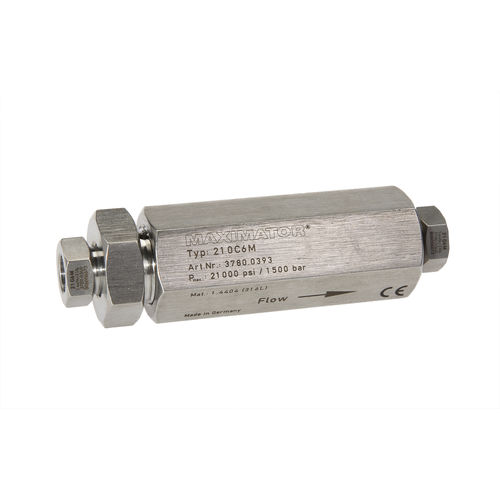 Kugelrückschlagventil - 21OC series - Maximator GmbH - für Gas / Gewinde / Toroid